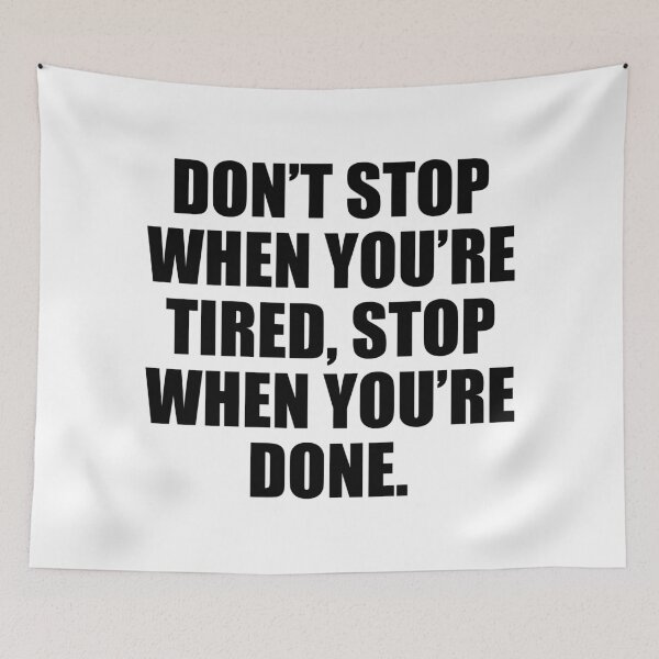 Item preview, Don't Stop Gym Motivational Quote designed and sold by maniacfitness.