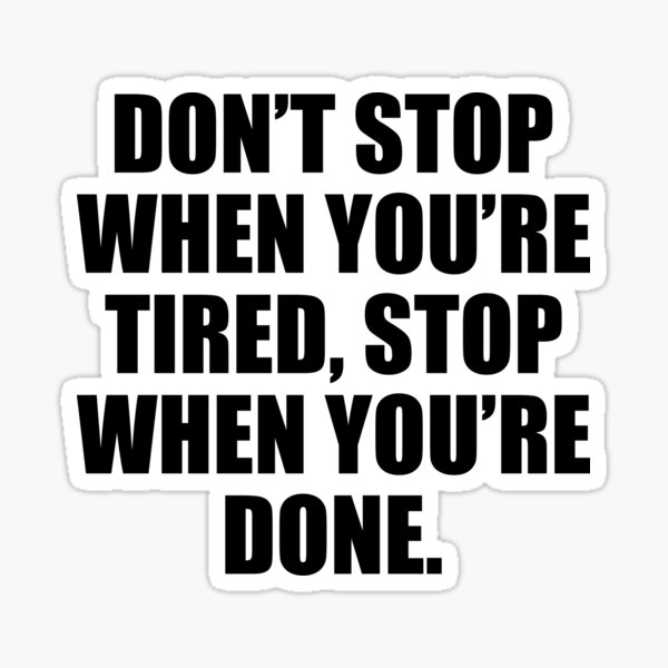 Item preview, Don't Stop Gym Motivational Quote designed and sold by maniacfitness.