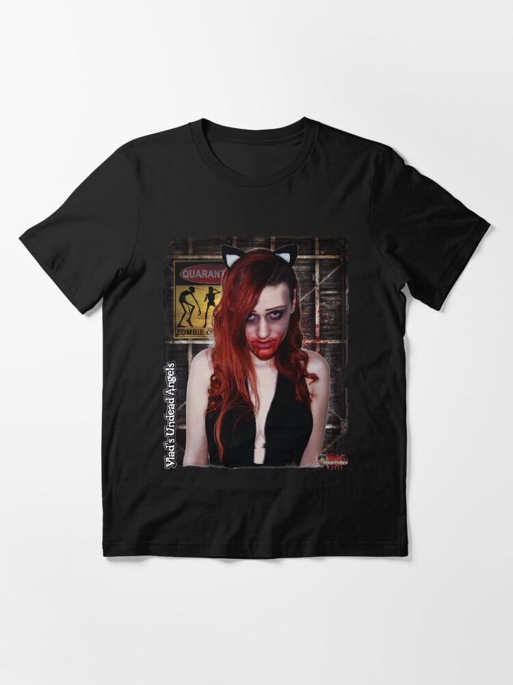 Alternate view of Live Undead Angels: Zombie Feline Girl II Essential T-Shirt