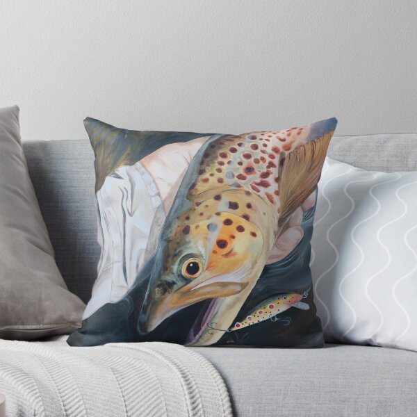 Item preview, Tasmanian Brown Trout With Spotted Dog Lure  designed and sold by SugarMinnow88.