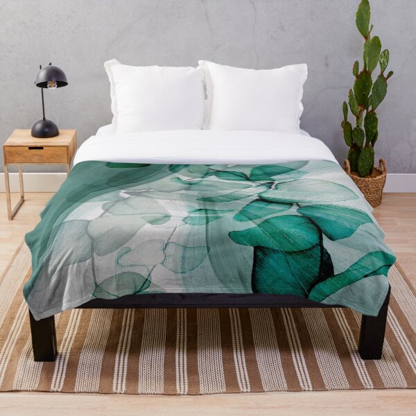 Ethereal Eucalyptus Throw Blanket