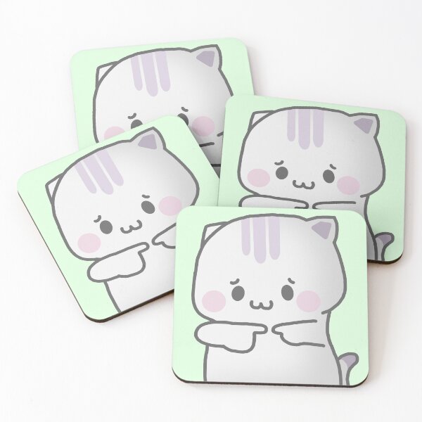 Item preview, Cute white kitten - shy kids designed and sold by Bonnie Zimmerman.