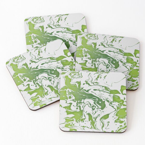 Item preview, Lime - green white abstract swirl pattern designed and sold by JaycraveDesigns.