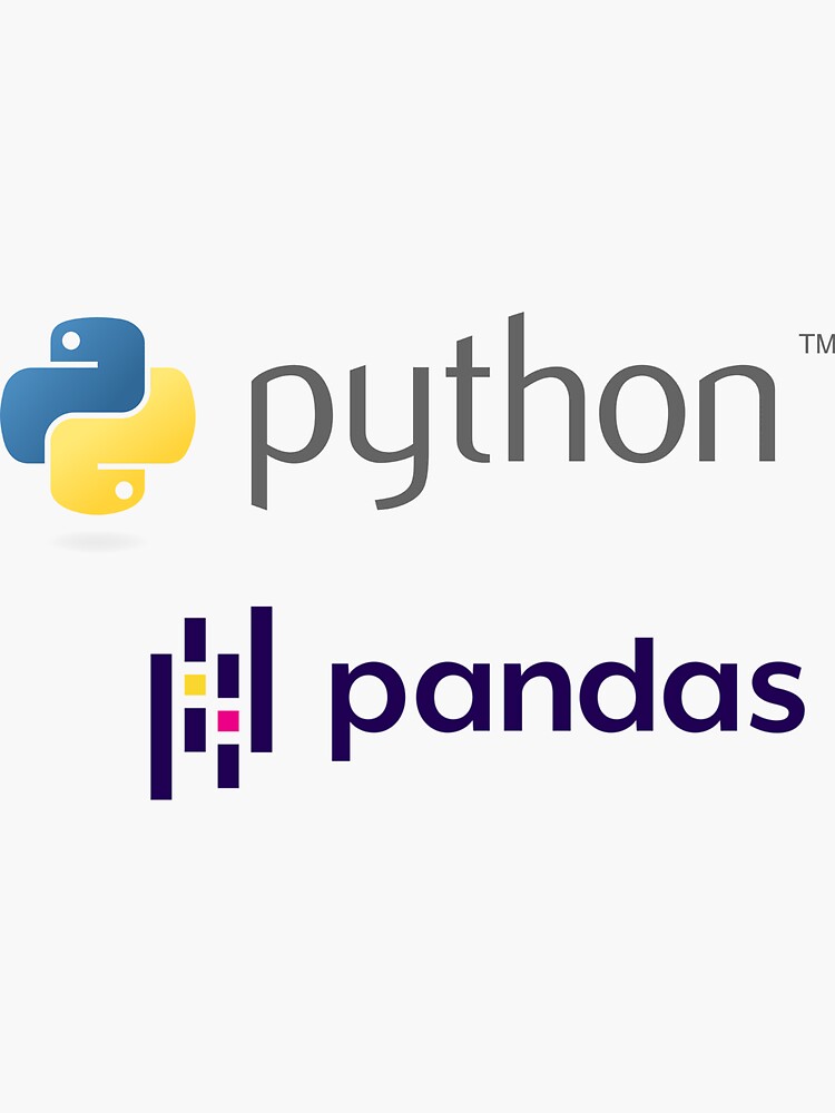 "Python Pandas Stickers" Sticker for Sale by AmandaDesign | Redbubble