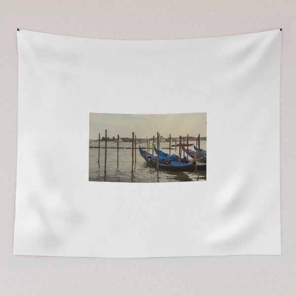 Item preview, Gondolas parked in a canal in Venice designed and sold by Julieta Delia.