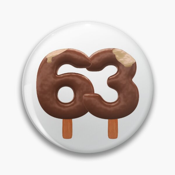 Item preview, 63 Ice Cream Sixty Three Number 3d Chocolate designed and sold by HelloFromAja.