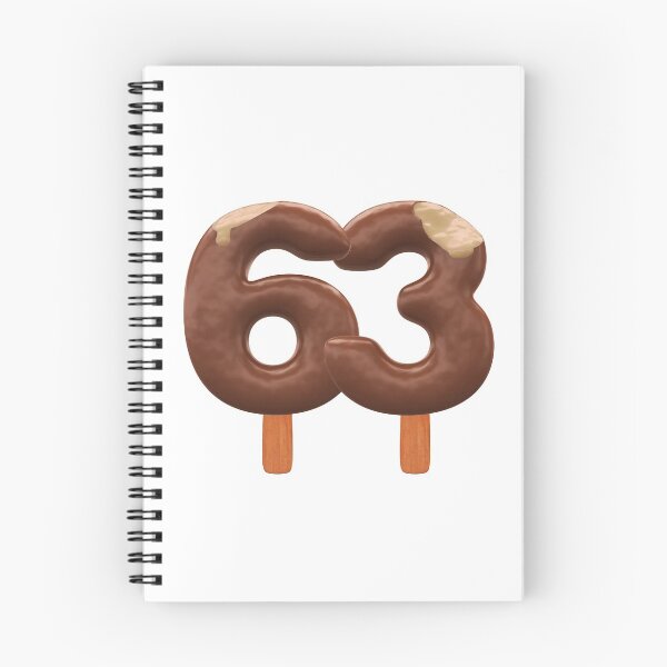 Item preview, 63 Ice Cream Sixty Three Number 3d Chocolate designed and sold by HelloFromAja.