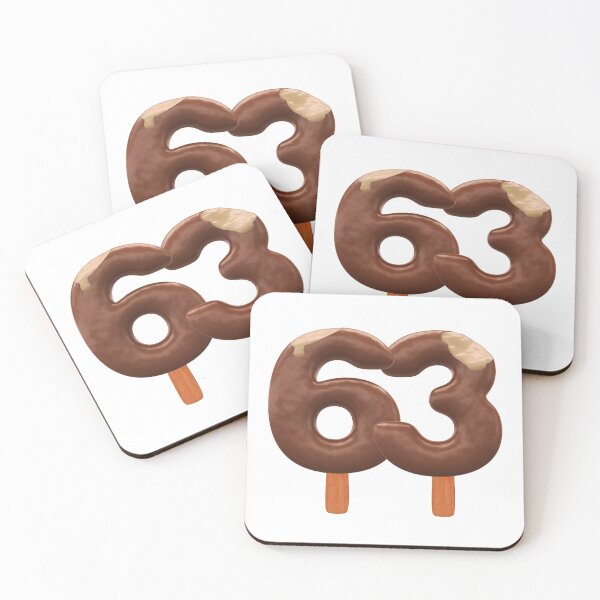 Item preview, 63 Ice Cream Sixty Three Number 3d Chocolate designed and sold by HelloFromAja.