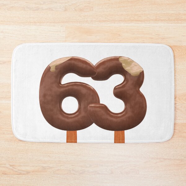 Item preview, 63 Ice Cream Sixty Three Number 3d Chocolate designed and sold by HelloFromAja.