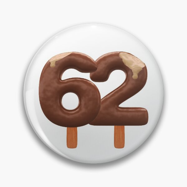 Item preview, 62 Ice Cream Sixty Two Number 3d Chocolate designed and sold by HelloFromAja.