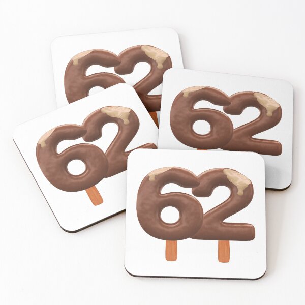 Item preview, 62 Ice Cream Sixty Two Number 3d Chocolate designed and sold by HelloFromAja.