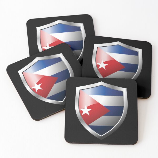 Item preview, Strong Cuba Flag Shield Country designed and sold by HelloFromAja.