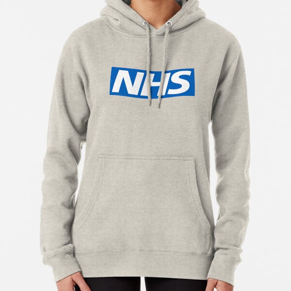 nhs logo zipped hooded sweatshirt