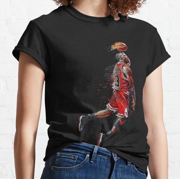 Michael Jordan Jumping T-shirt classique