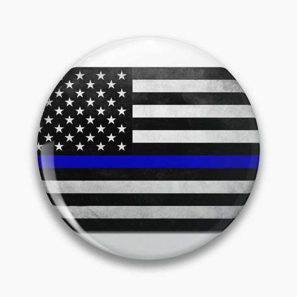 Item preview, Thin blue line flag sticker designed and sold by trqffic.