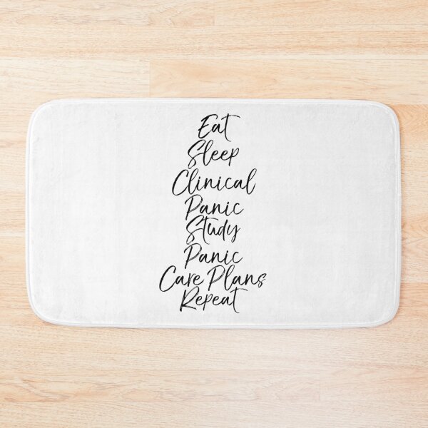 Item preview, Eat Sleep Clinical Panic Study Panic Care Plans Repeat designed and sold by TNDesignStudio.