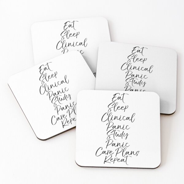 Item preview, Eat Sleep Clinical Panic Study Panic Care Plans Repeat designed and sold by TNDesignStudio.