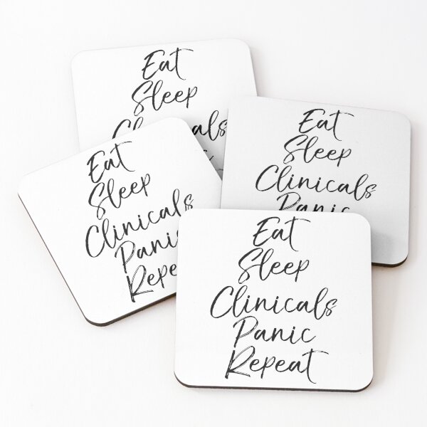 Item preview, Eat Sleep Clinicals Panic Repeat designed and sold by TNDesignStudio.