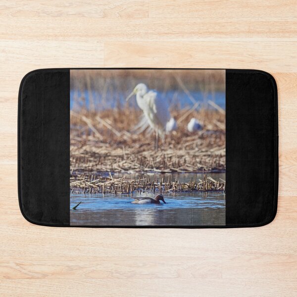 Item preview, He may be big but I am tough. Garganey and Great egret designed and sold by Jouko Lehto Photography.