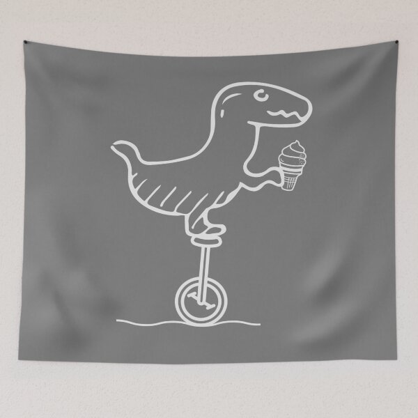 Item preview, Dinosaur bicycle ice cream summer designed and sold by Bakr122.