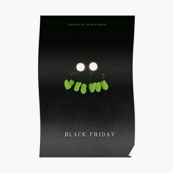 Black Friday minimalistic poster Poster