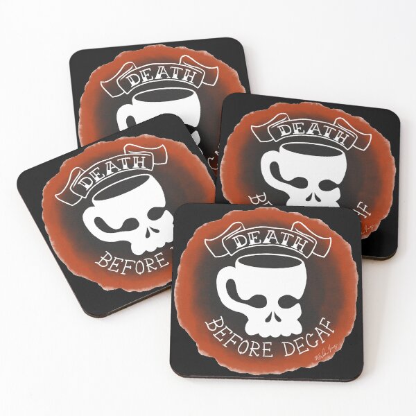 Item preview, Death Before Decaf designed and sold by ArtByKarla.