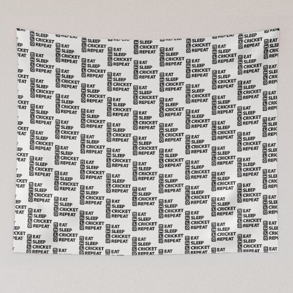 Item preview, Cricket Fanatic - EAT SLEEP CRICKET REPEAT designed and sold by IdentiTee Studios.