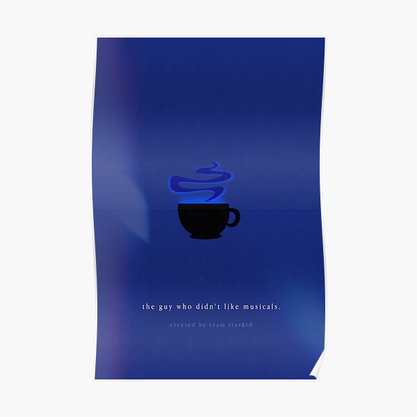 The guy who didn't like musicals minimalistic poster Poster