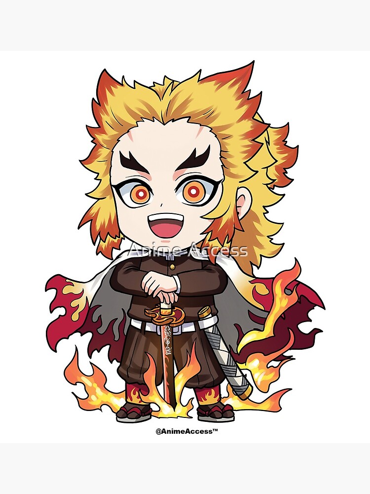 Demon Slayer Kimetsu No Yaiba Kyojuro Rengoku Greeting Card By Tyty Redbubble