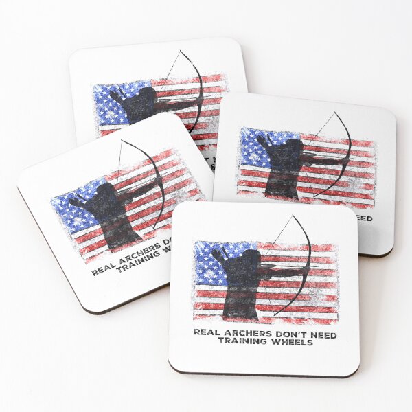 Item preview, Distressed Flag Real Archers Don't Need Training Wheels Traditional Archery  designed and sold by wdyoungblood.