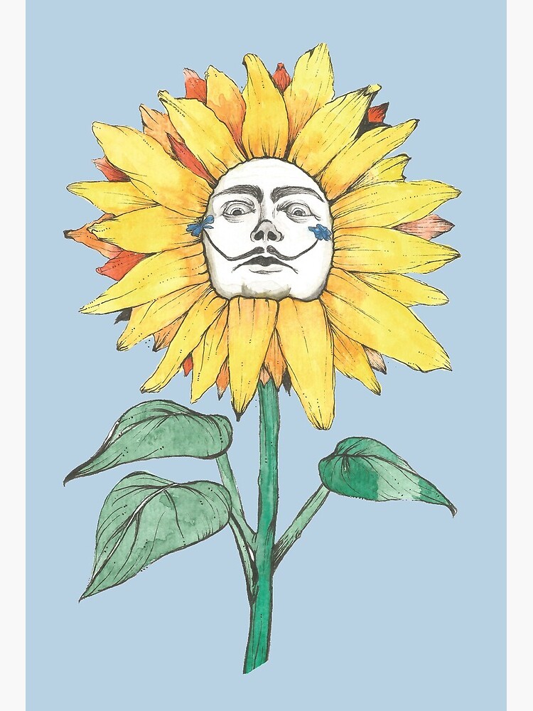 salvador dali sunflower painting