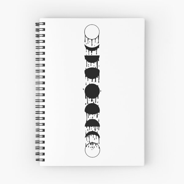 Item preview, Dripping moon phase BLACK designed and sold by bistraja.