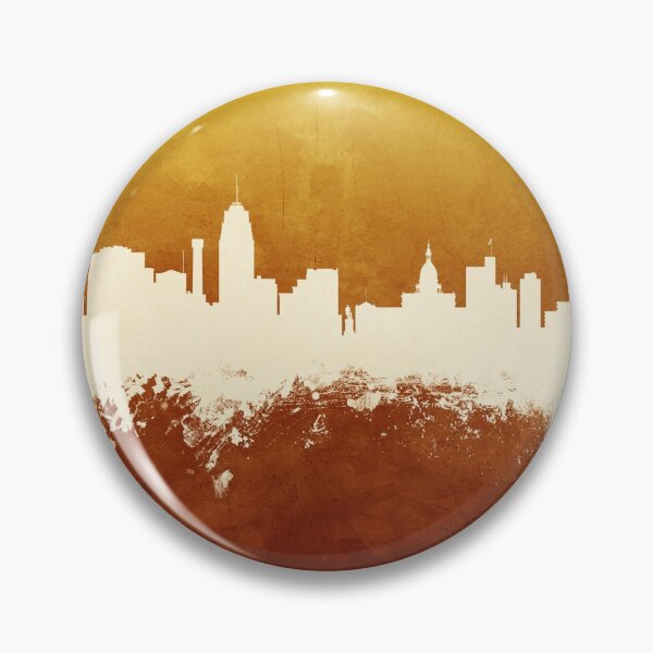 Item preview, Lansing Michigan Skyline designed and sold by ArtPrints.