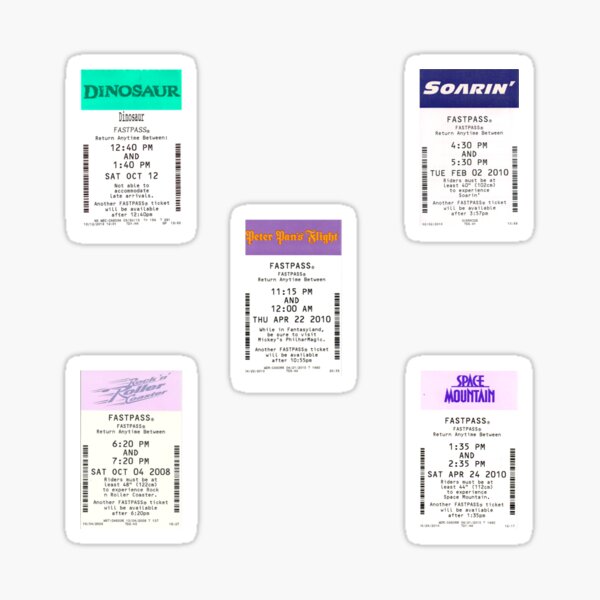 Item preview, Fastpass Sticker Set designed and sold by Bronte Taylor.