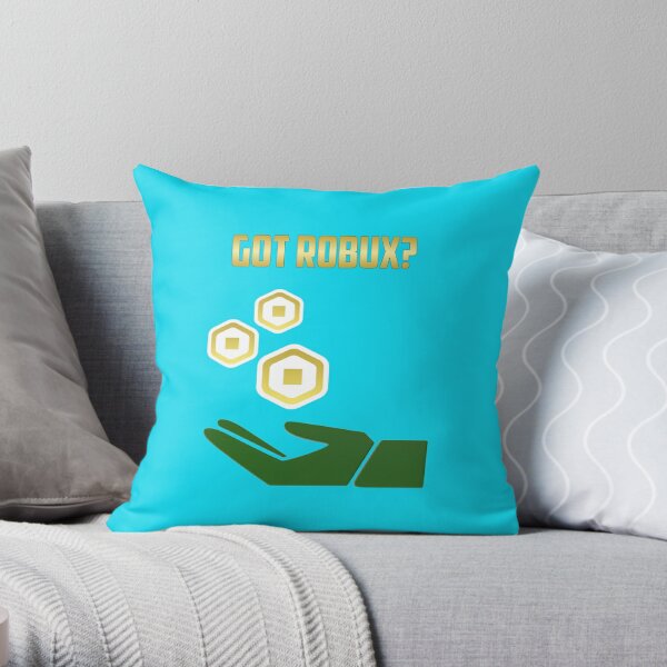 Robux Pillows Cushions Redbubble - robux 247 rbx win how to get robux on laptop