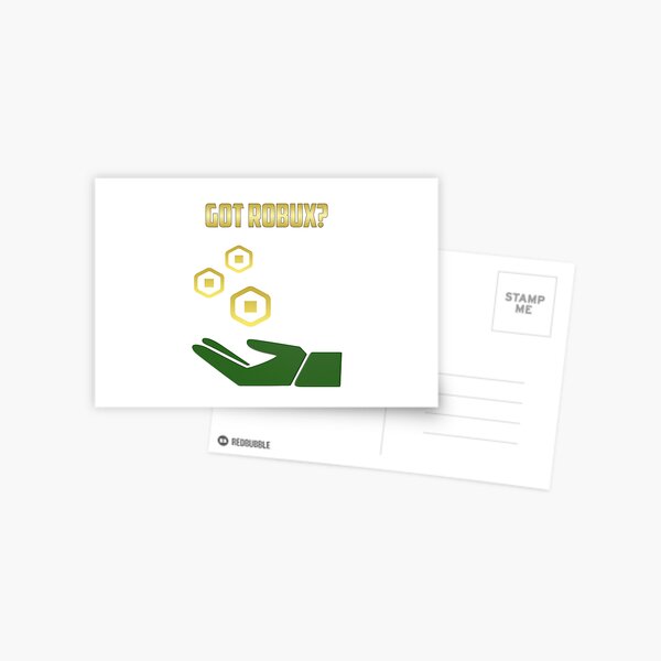 Robux Postcards Redbubble - mama cry roblox id code how to get robux on easy robux today