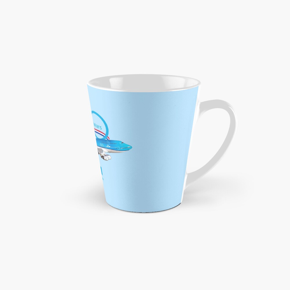 KLM Royal Dutch Airlines 100 Years Logo Coffee Mug Cup