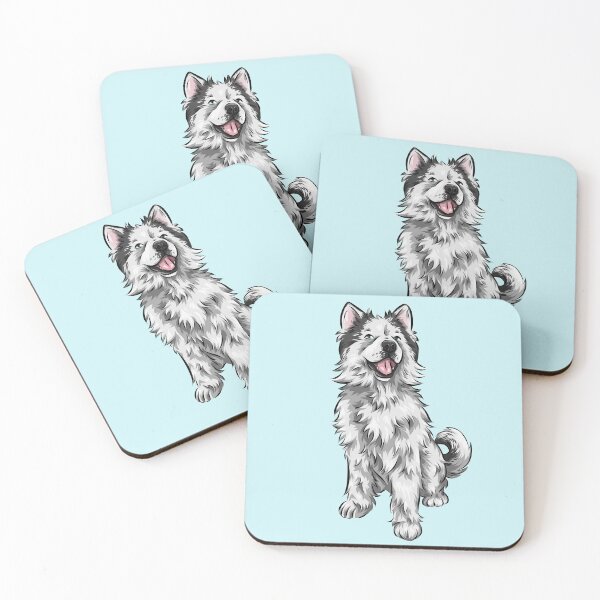 Item preview, Woolen Husky | Cute Dog Art designed and sold by shirinsart.