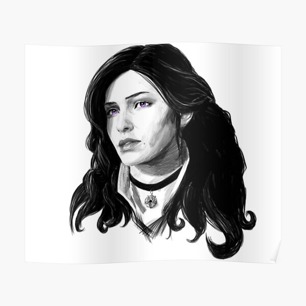 Yennifer du jeu de chasse sauvage Witcher 3 Poster