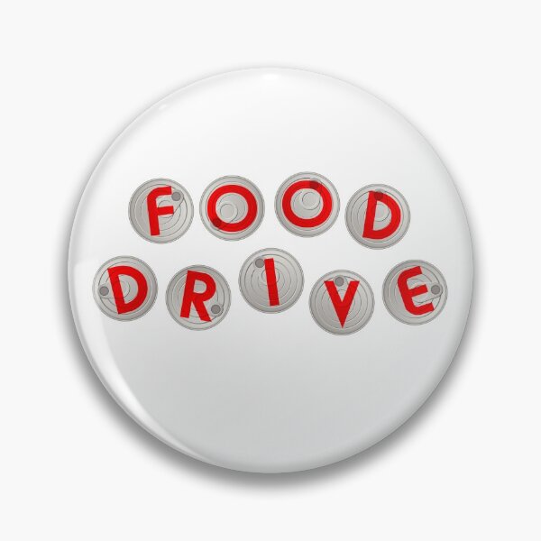 Item preview, Canned food drive tin cans top view designed and sold by NerdySherds.