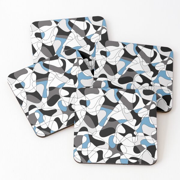 Item preview, Abstract pattern - blue, gray, black and white. designed and sold by K.S ART.