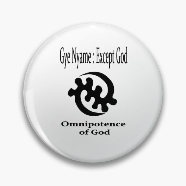 Item preview, Ghanaian Adinkra Symbol 'Gye Nyame' with description designed and sold by WhoWeAre.