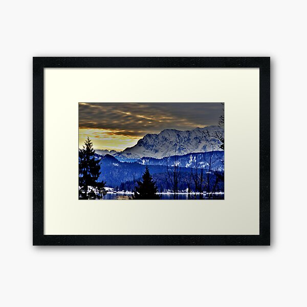 Germany, Mountain Karwendel Framed Art Print