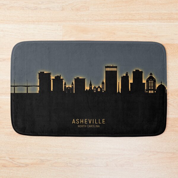 Item preview, Asheville North Carolina Skyline designed and sold by ArtPrints.