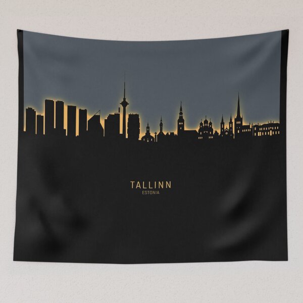 Item preview, Tallinn Estonia Skyline designed and sold by ArtPrints.