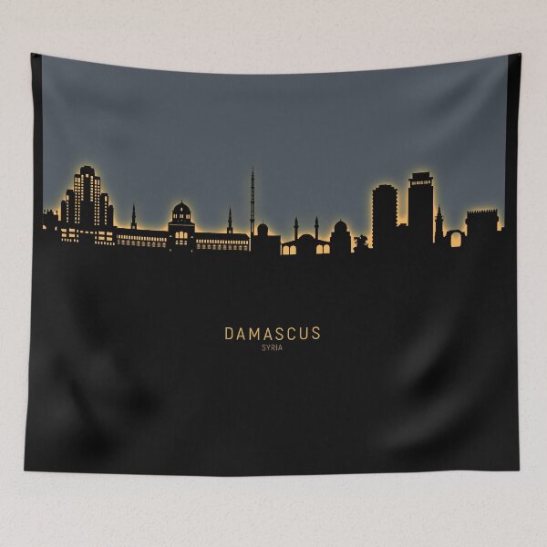 Item preview, Damascus Syria Skyline designed and sold by ArtPrints.
