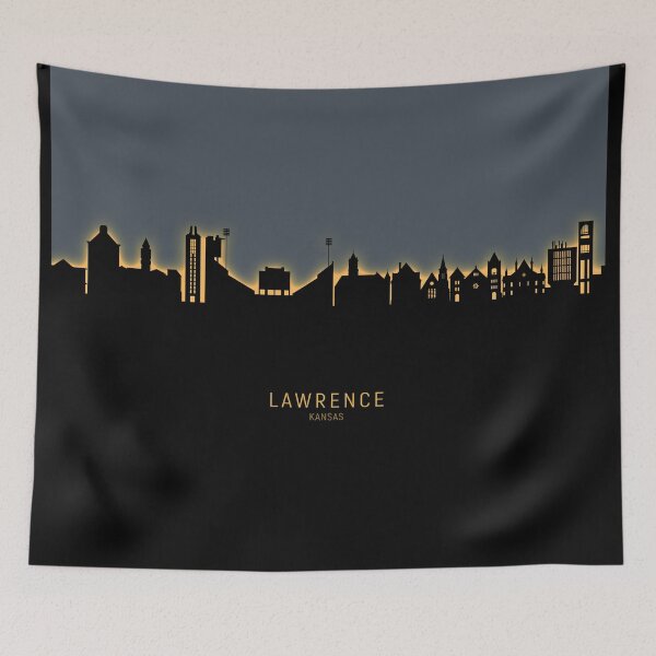 Item preview, Lawrence Kansas Skyline designed and sold by ArtPrints.
