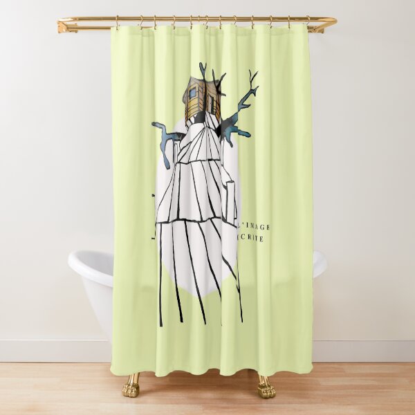 Limageecrite Baobab Tree Hut Shower Curtain