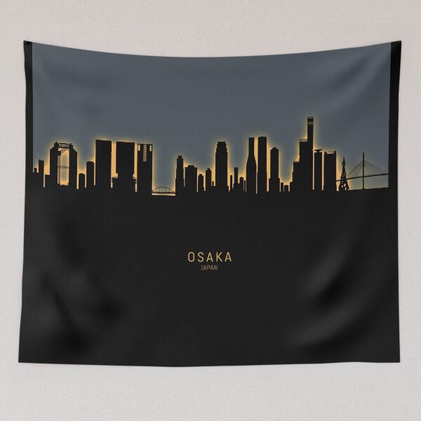 Item preview, Osaka Japan Skyline designed and sold by ArtPrints.