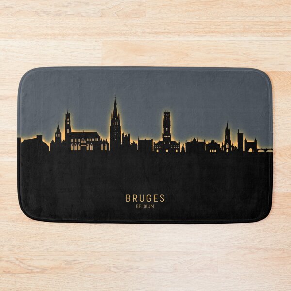 Item preview, Bruges Belgium Skyline designed and sold by ArtPrints.